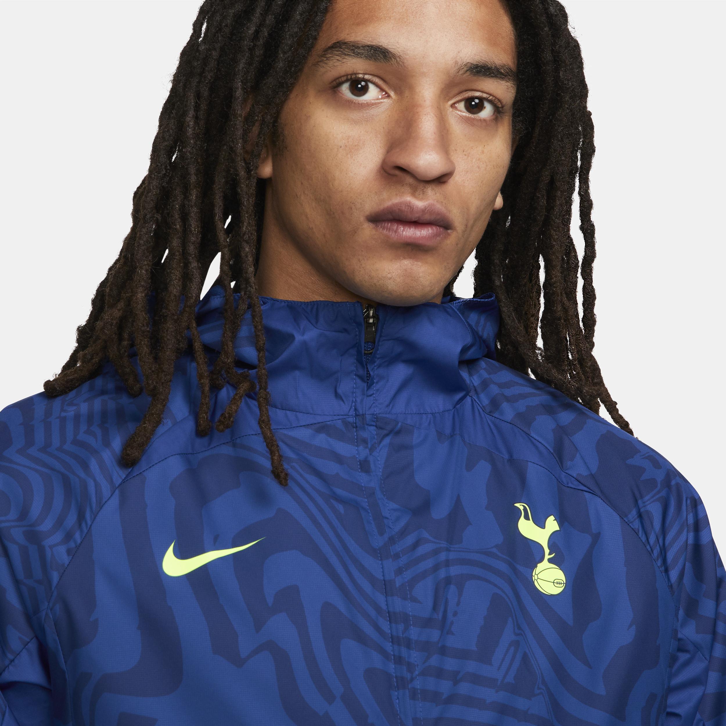 Mens Nike Blue Tottenham Hotspur AWF Performance Raglan Full-Zip Jacket Product Image