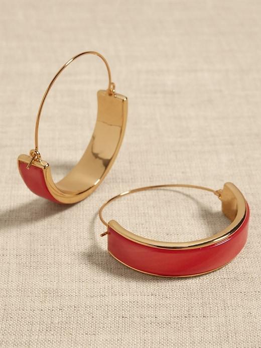 Crescent Quartz Earrings Product Image