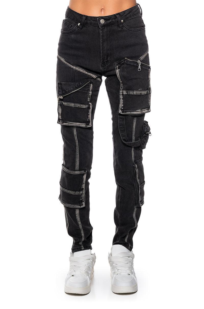 GEAR UP SKINNY CARGO JEANS Product Image