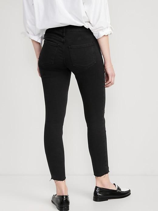 Mid-Rise Rockstar Super-Skinny Ankle Jeans Product Image