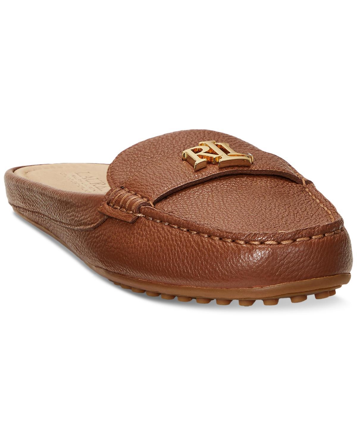 Lauren Ralph Lauren Womens Barnsbury Slip-On Hardware Mule Loafer Flats Product Image