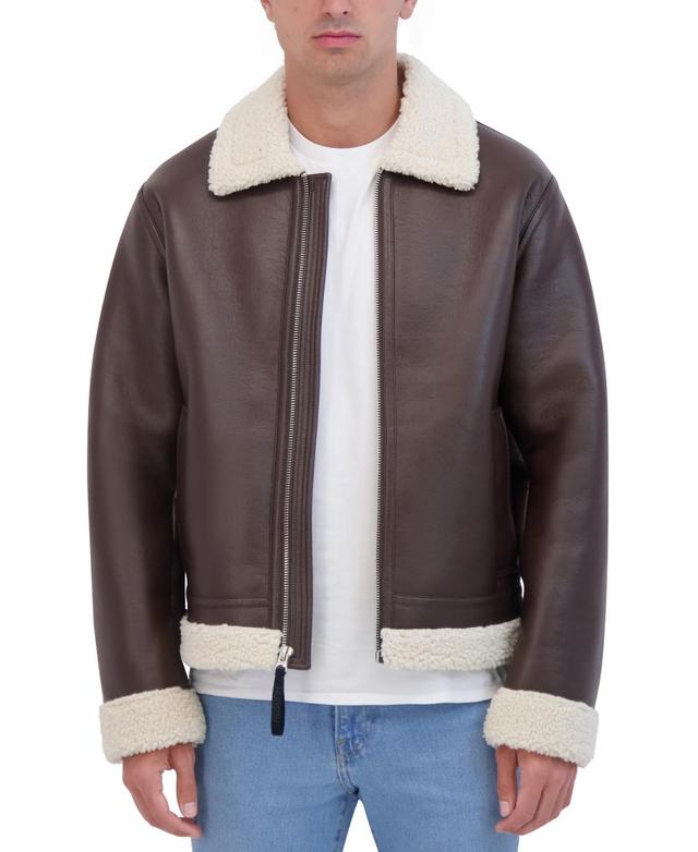 Hudson Mens Shearling Bomber Jacket Product Image