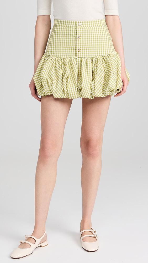 CAROLINE CONSTAS Reina Bubble Hem Mini Skirt | Shopbop Product Image