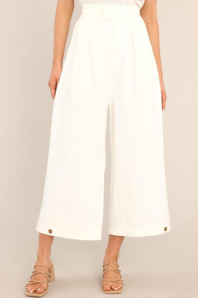 Coastal Comfort Ivory Pants Product Image