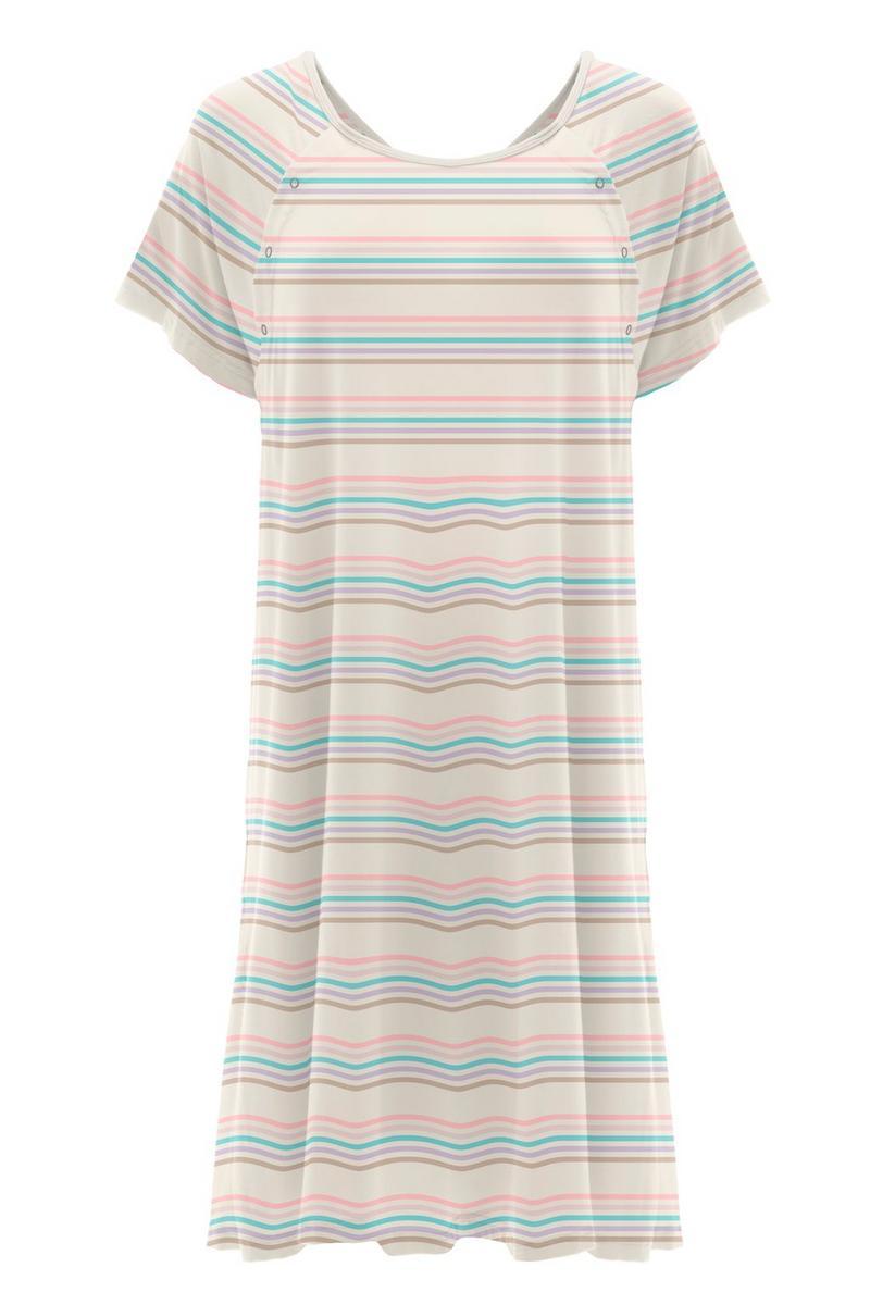 Cupcake Stripe Print Labor and Delivery Hospital Gown Product Image