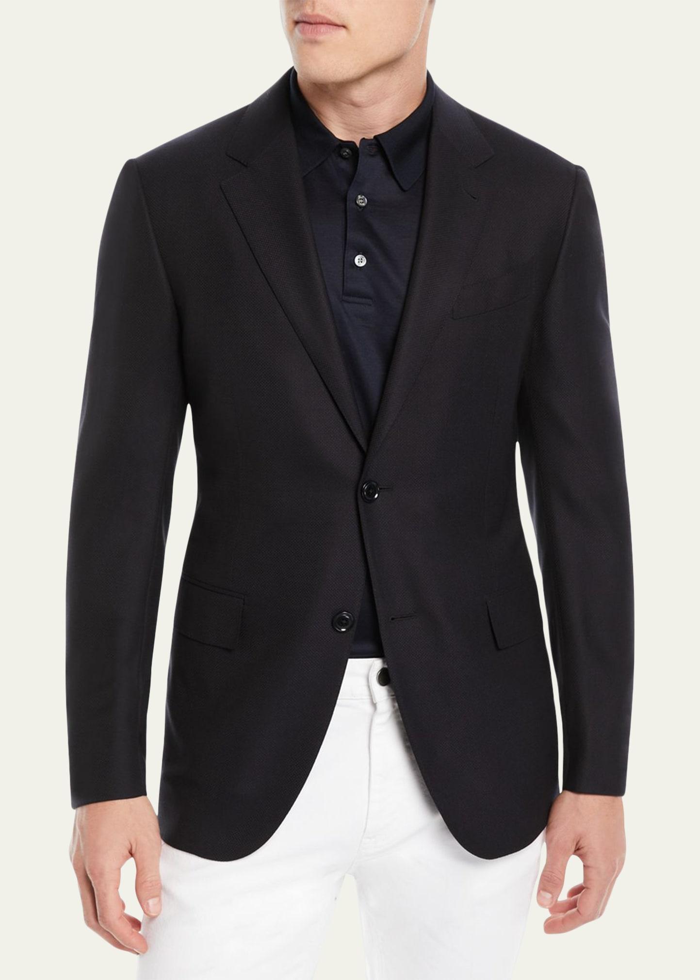 ZEGNA Trofeo Comfort 10-Pocket Wool Blend Blazer Product Image