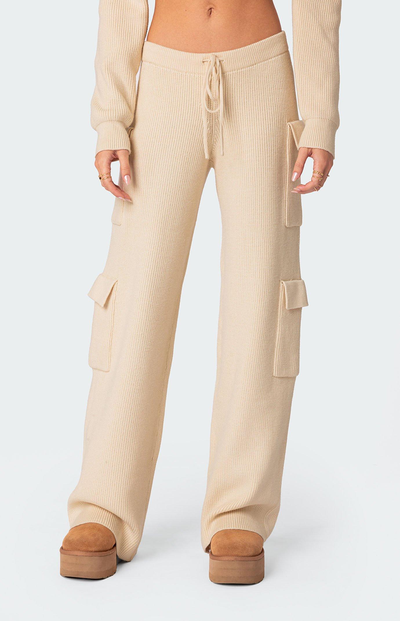 Edikted Women's Wynter Knit Cargo Pants Product Image