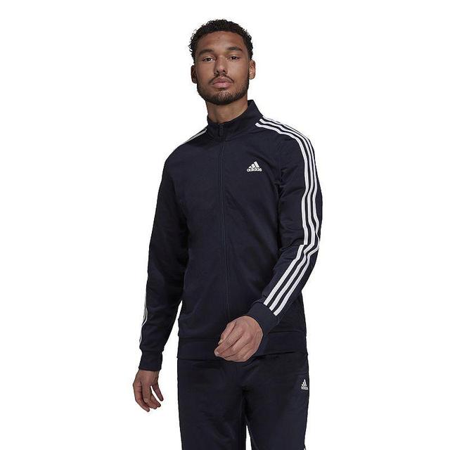 Big & Tall adidas Tricot Track Jacket, Mens Dark Blue Product Image