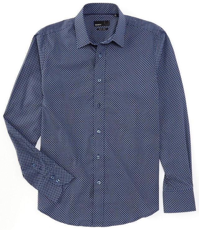 Quieti Stretch Geo Print Long Sleeve Woven Shirt Product Image