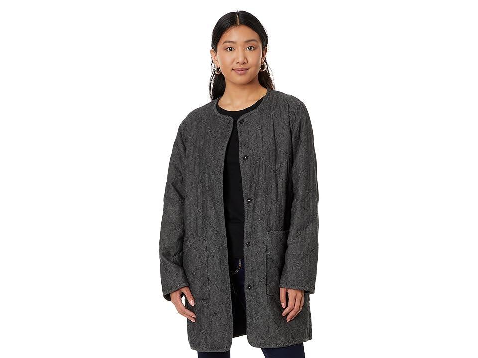 Eileen Fisher Quilted Organic Cotton Coat Product Image