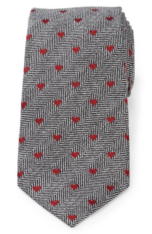 Cufflinks, Inc. Herringbone Hearts Linen Tie Product Image