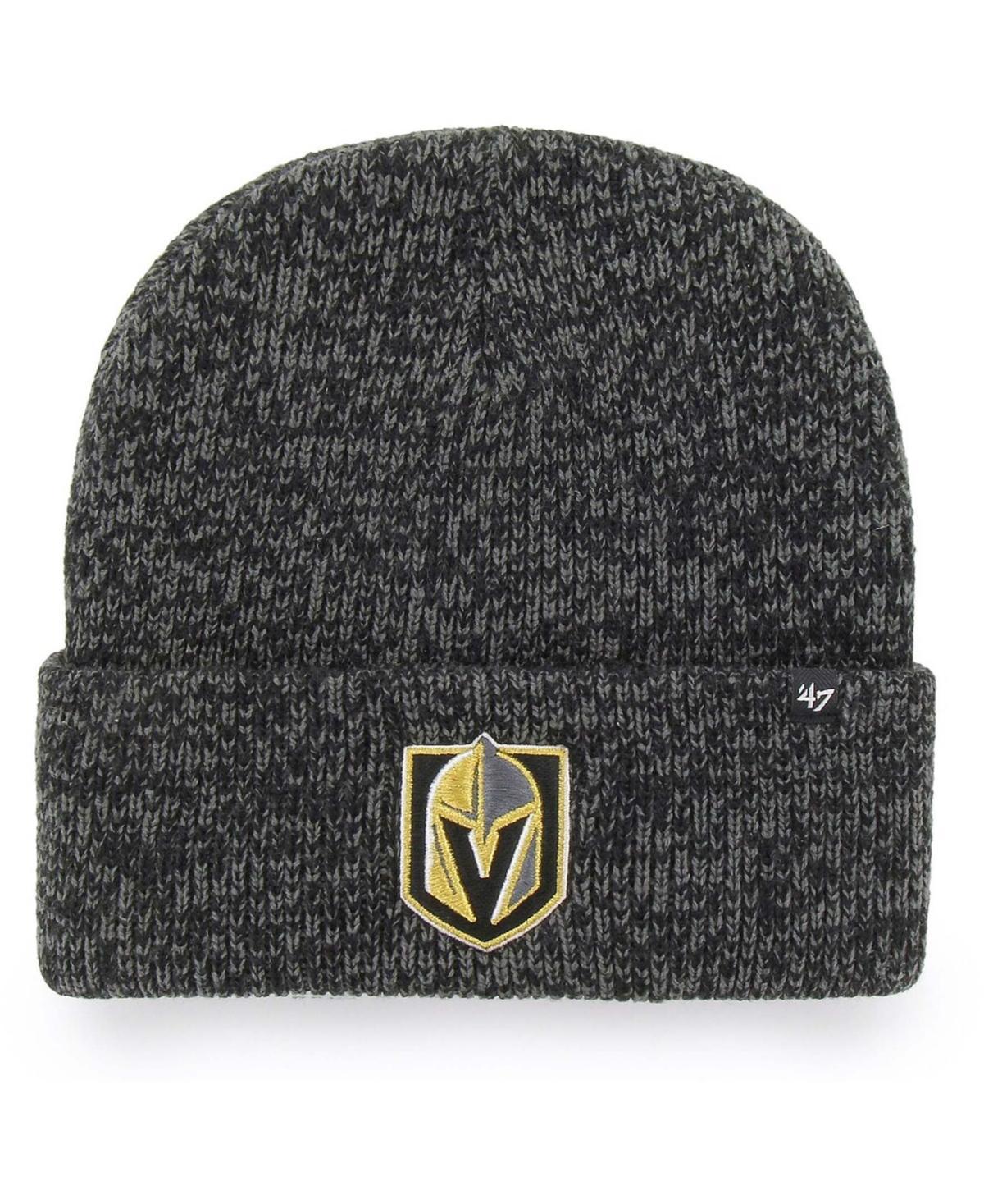 Mens Black Vegas Golden Knights Brain Freeze Cuffed Knit Hat Product Image