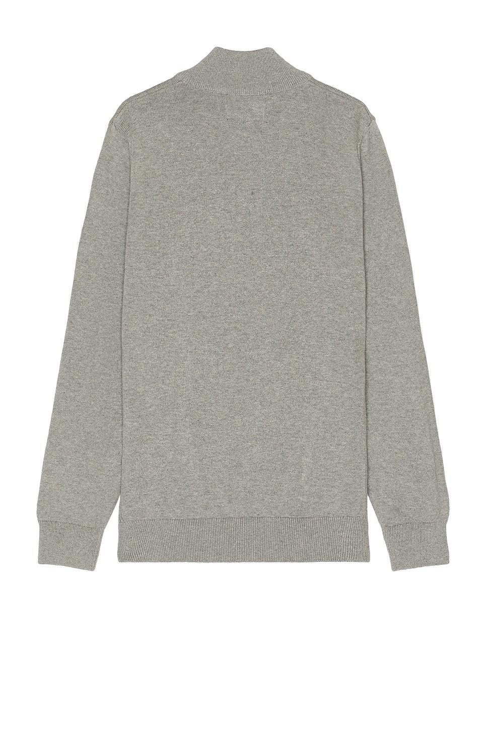 Barbour Half Zip Sweater in Grey. Size S, XL/1X. Product Image