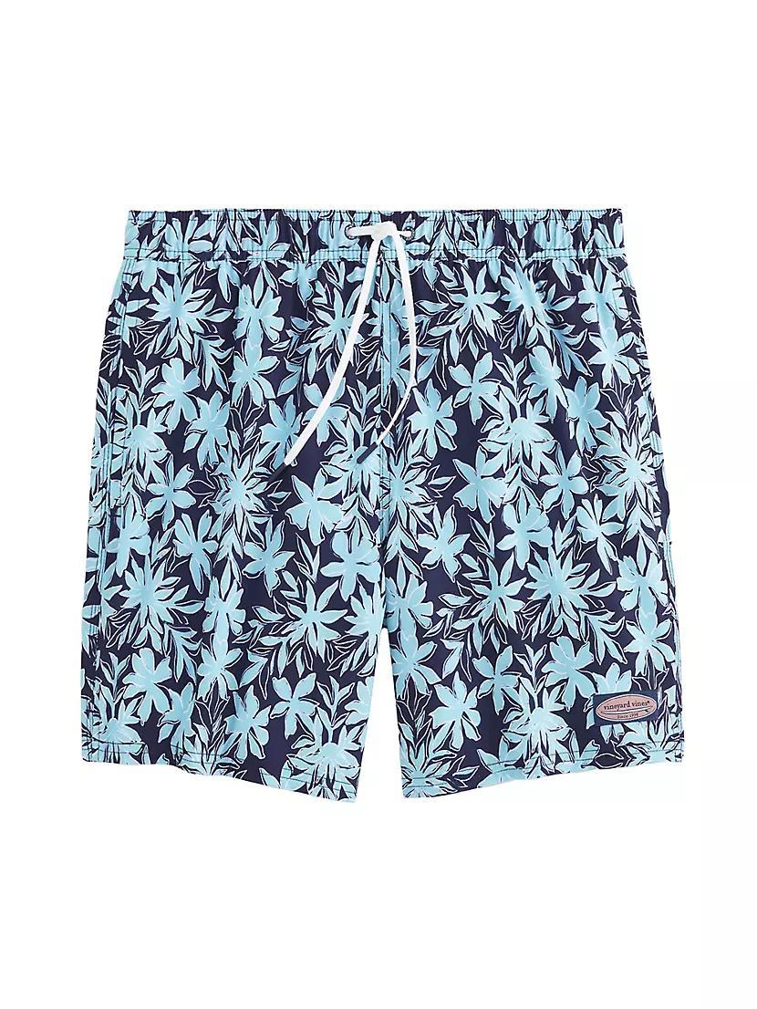 7-Inch Floral Print Chappy Trunks Product Image