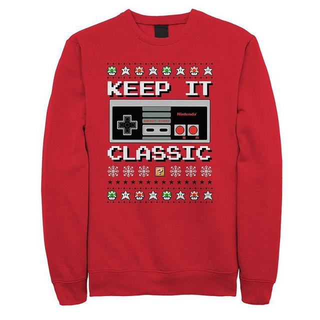 Mens Nintendo Controller Ugly Christmas Sweater Graphic Tee Product Image