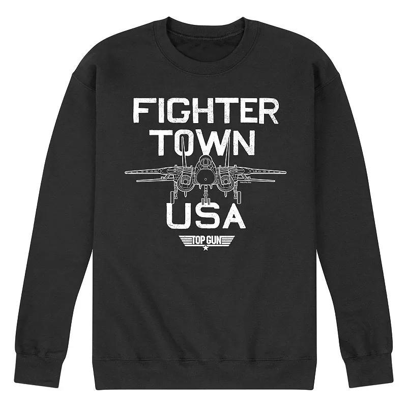 Mens Top Gun Fighter Town Sweatshirt Blue Product Image