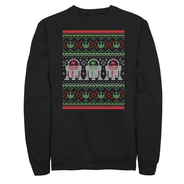 Mens Star Wars R2-D2 Ugly Christmas Sweater Rebel Sweatshirt Product Image