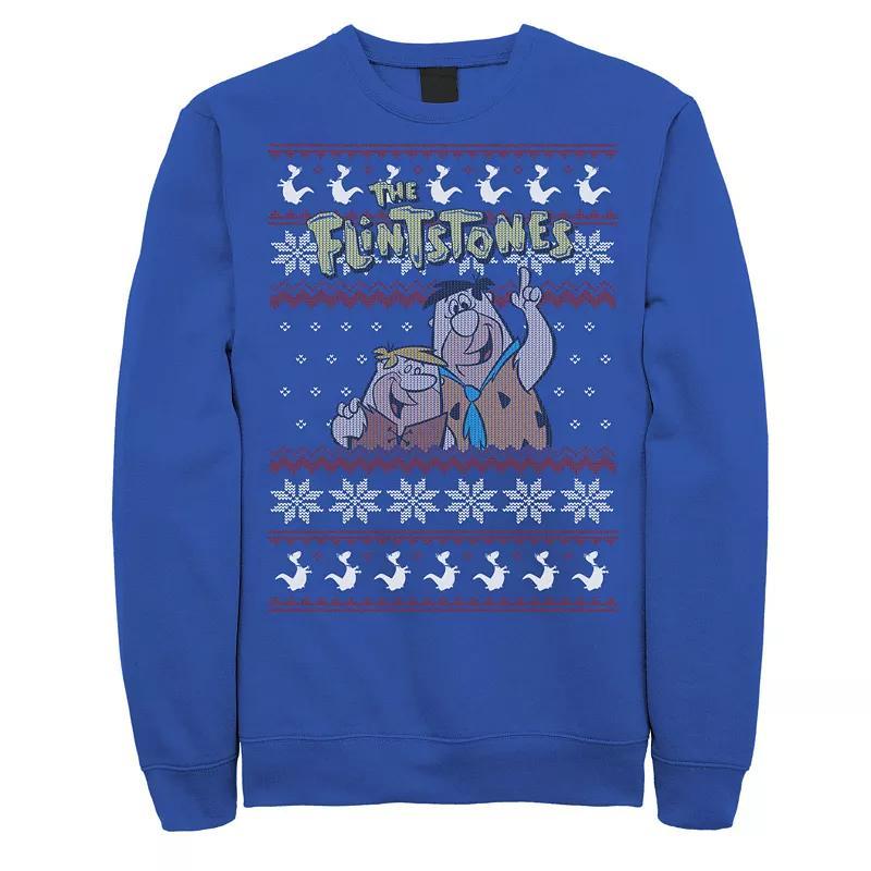 Mens The Flintstones Best Friends Holiday Party Sweatshirt Product Image