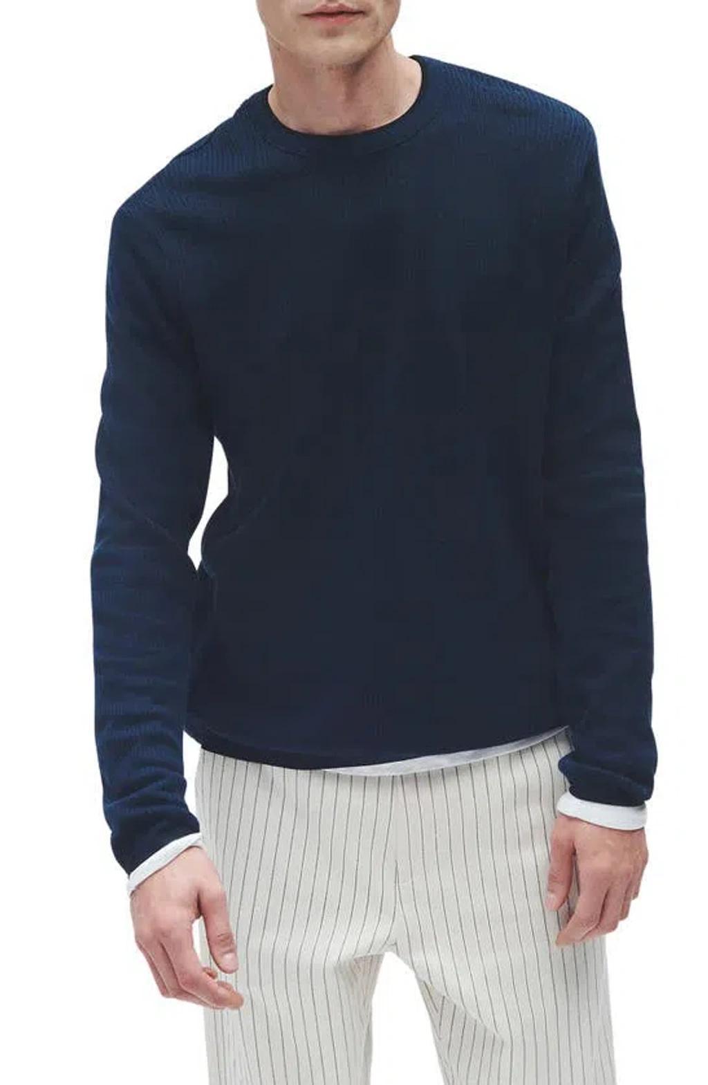 Mens Harvey Cotton-Blend Crewneck Sweater Product Image