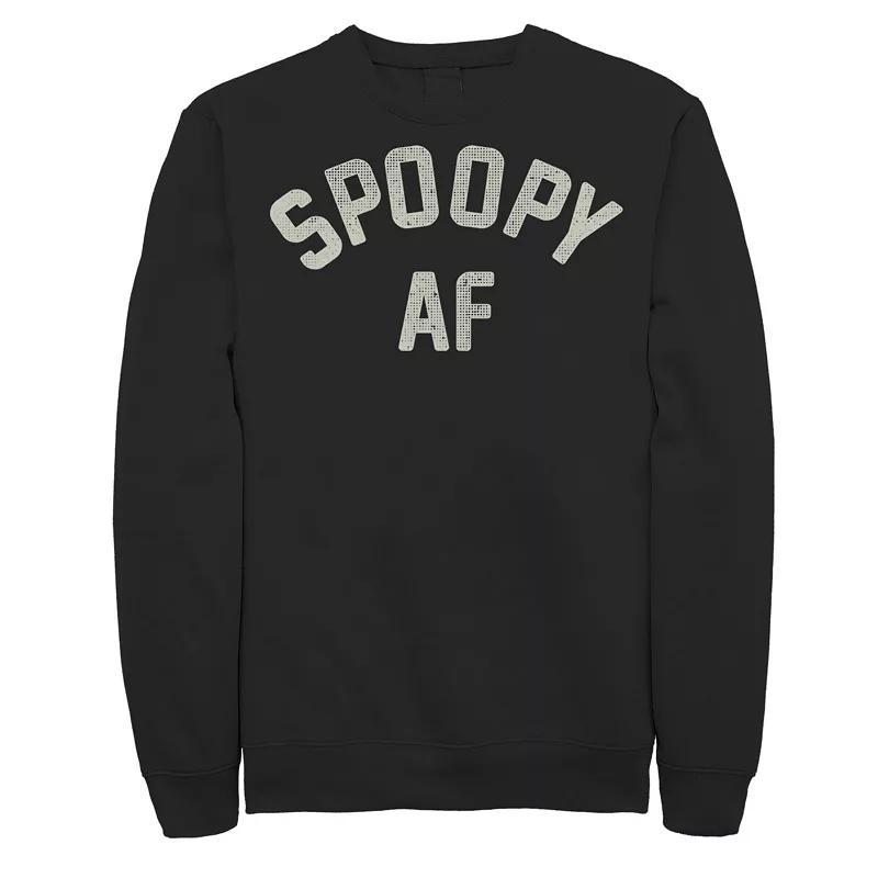 Mens Spoopy AF Halloween Sweatshirt, Mens Product Image