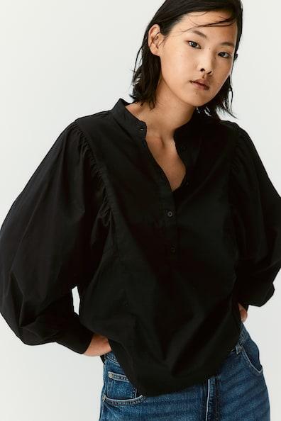 Batwing-Sleeved Blouse Product Image