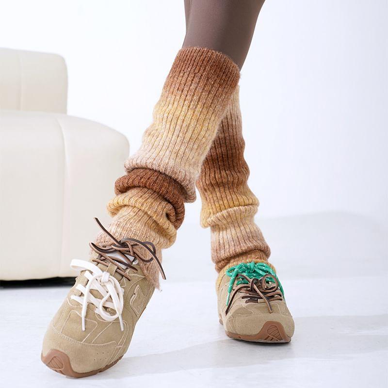 Gradient Knitted Leg Warmers Product Image