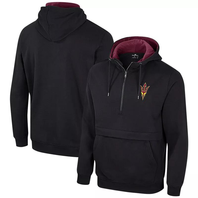 Mens Colosseum Arizona State Sun Devils Half-Zip Hoodie Product Image