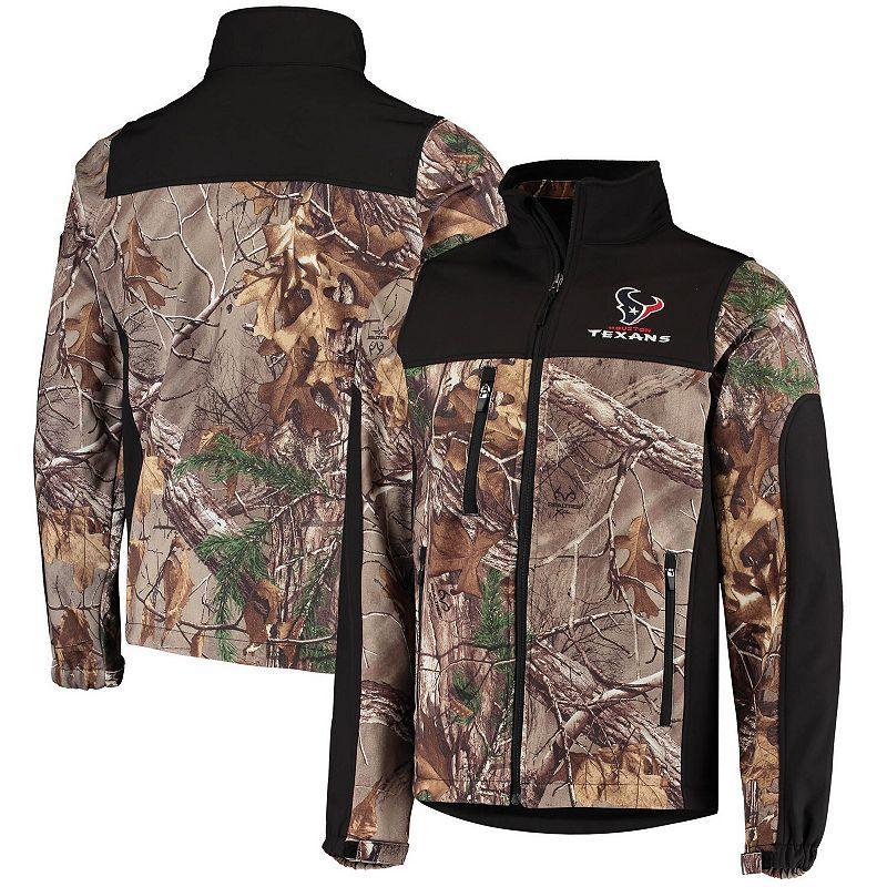 Mens Dunbrooke Realtree Camo/Black Houston Texans Circle Hunter Softshell Full-Zip Jacket Product Image