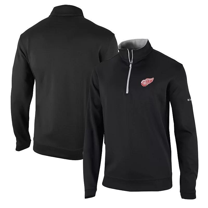 Mens Columbia Detroit Red Wings Wickham Hills Omni-Wick Quarter-Zip Jacket Product Image