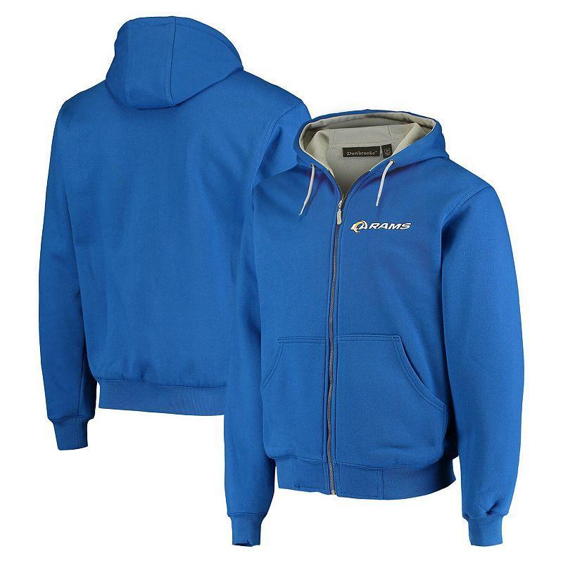 Mens Dunbrooke Royal Los Angeles Rams Craftsman Thermal-Lined Full-Zip Hoodie Product Image