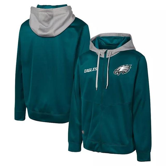 Mens Philadelphia Eagles Replay Fashion Graphic Full-Zip Hoodie Jacket Product Image