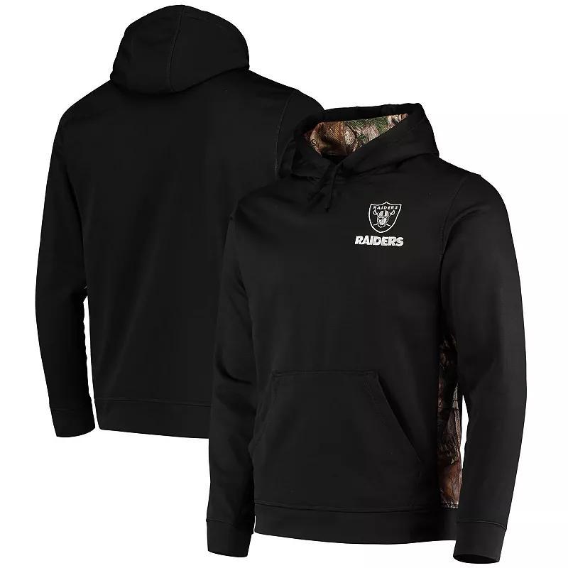 Mens Dunbrooke Black/Realtree Camo Las Vegas Raiders Logo Ranger Pullover Hoodie Product Image