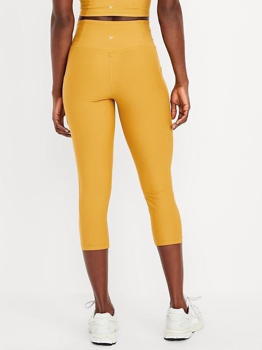 High-Waisted PowerSoft Crop Leggings Product Image