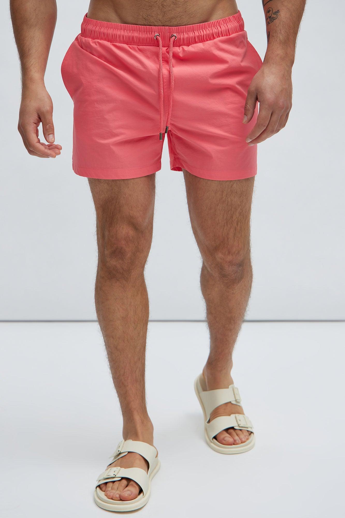 Montez Stretch Swim Trunk Short - Coral Product Image