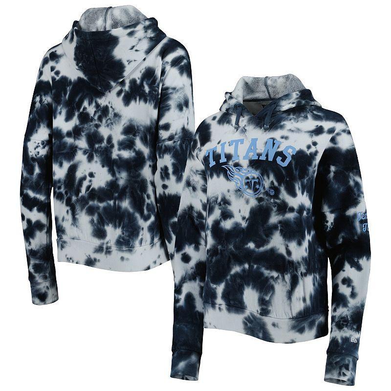 Womens New Era Tennessee Titans Cloud Dye Fleece Pullover Hoodie Blue Product Image