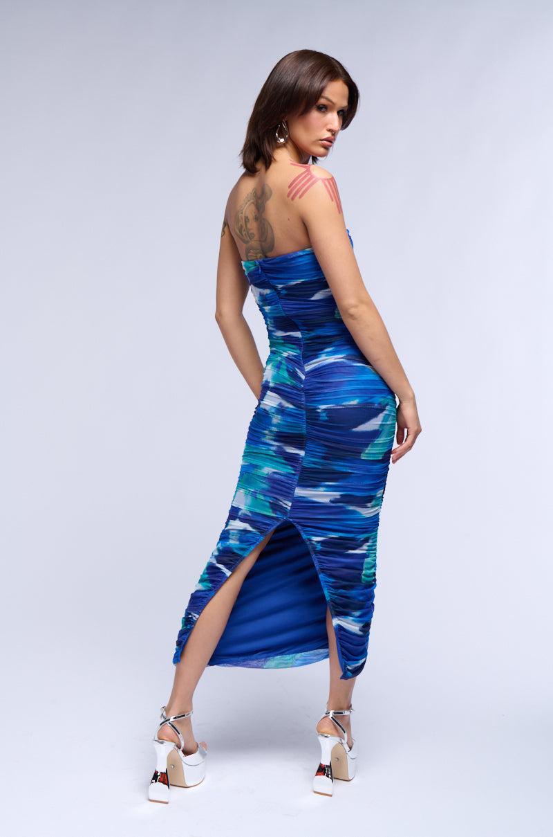 CITY SHOW RUCHED MAXI DRESS Product Image