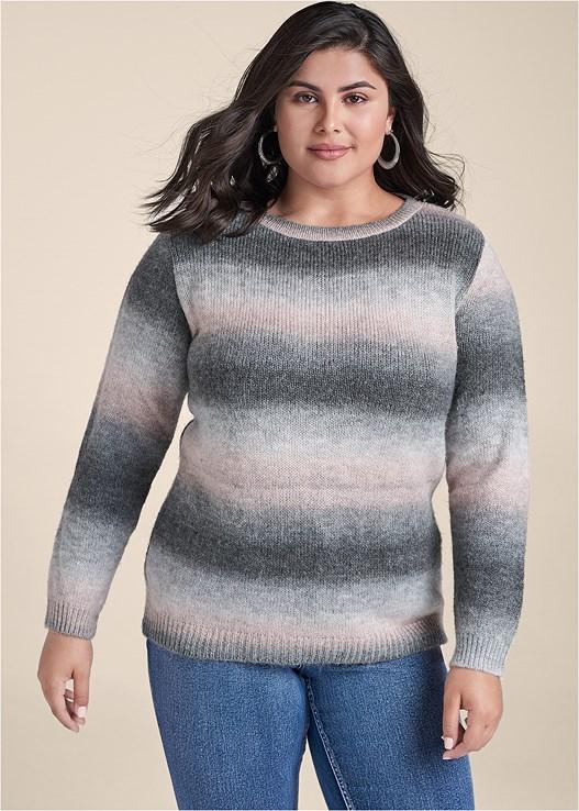 Ombre Stripe Sweater Product Image