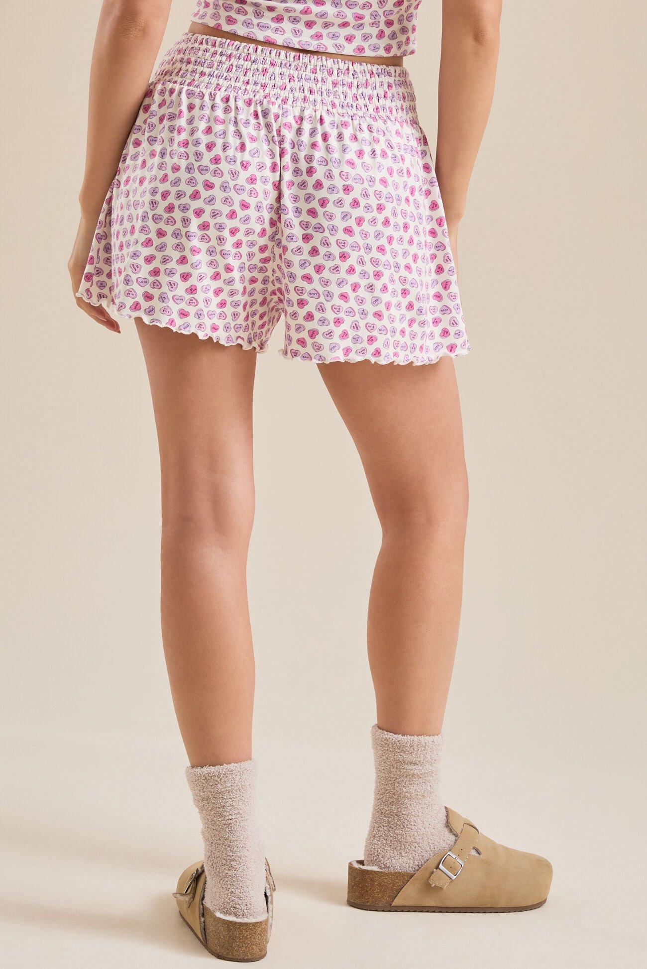 Candy Heart Lounge Shorts Product Image