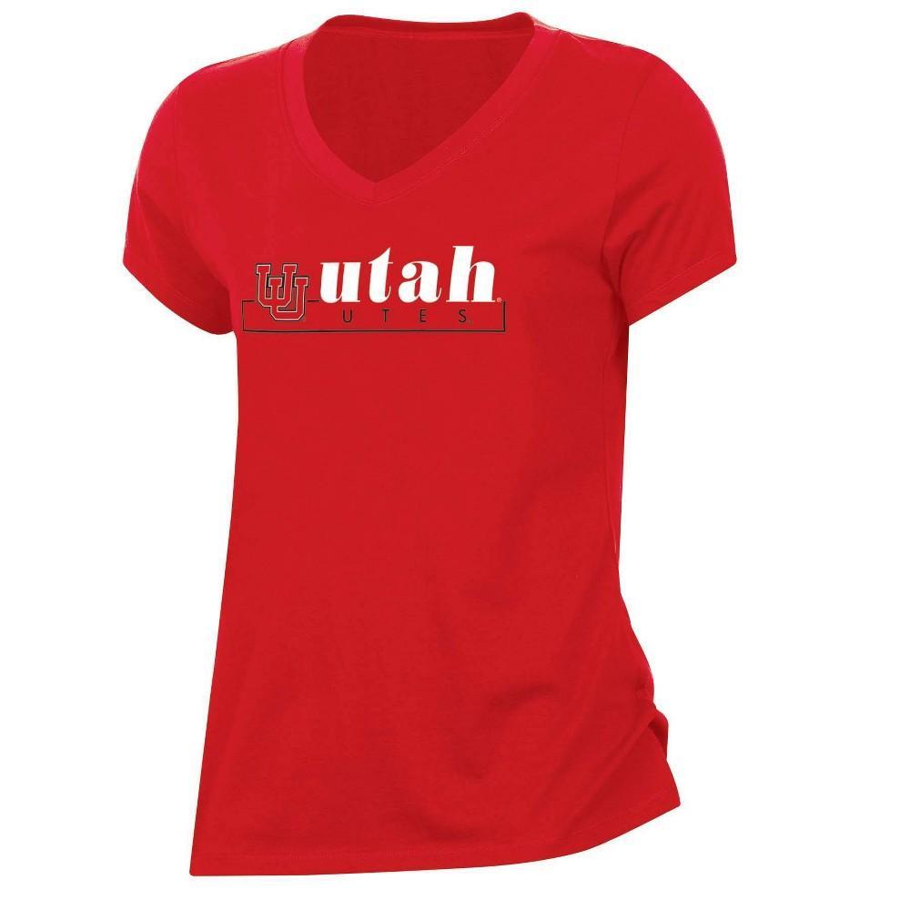 NCAA Utah Utes Womens V-Neck T-Shirt Product Image