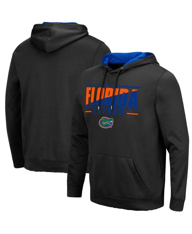 Mens Black Florida Gators Slash Stack 2.0 Pullover Hoodie Product Image