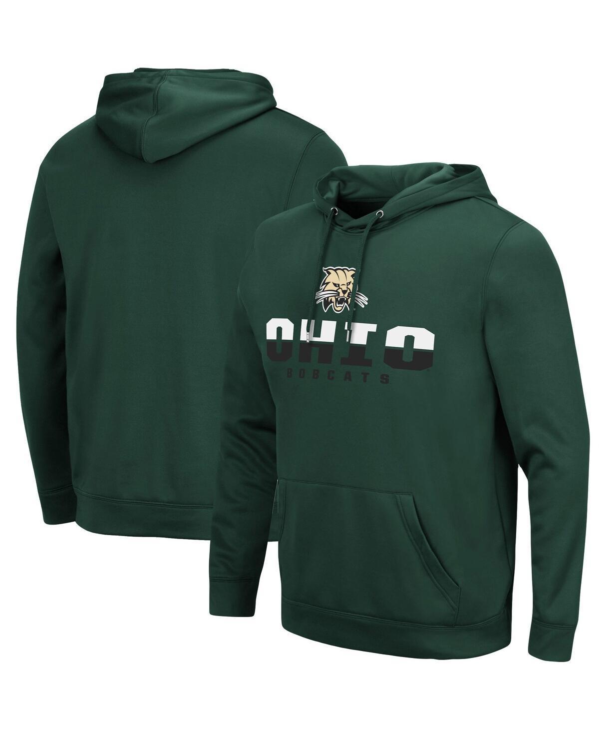 Mens Colosseum Green Ohio Bobcats Lantern Pullover Hoodie Product Image