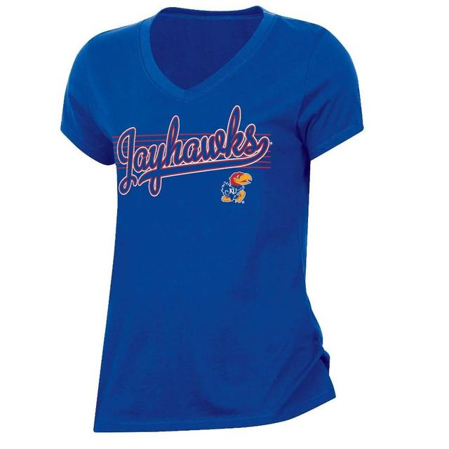 NCAA Kansas Jayhawks Womens V-Neck T-Shirt Product Image