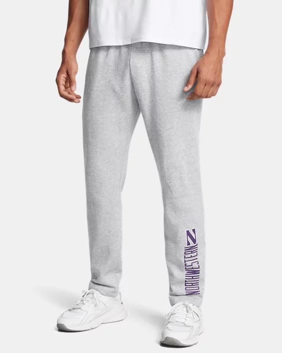 Mens UA Rival Fleece Collegiate Open Bottom Pants Product Image