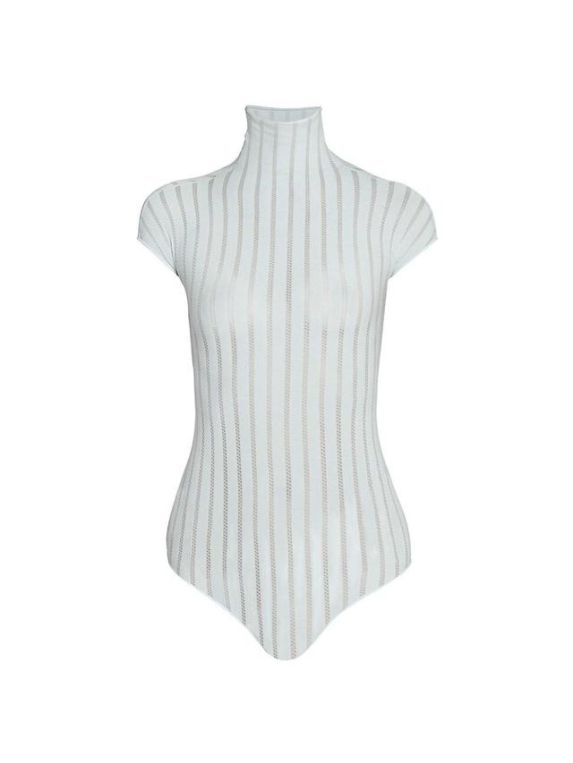 Womens Stripe T-Shirt Bodysuit Product Image