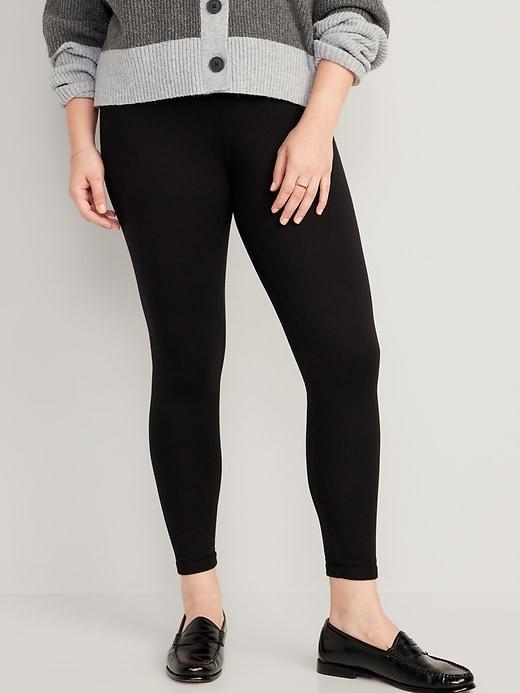 High-Waisted Fleece-Lined Leggings Product Image