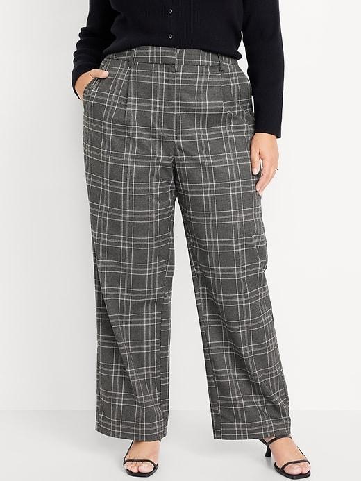 Extra High-Waisted Taylor Wide-Leg Trouser Pants Product Image