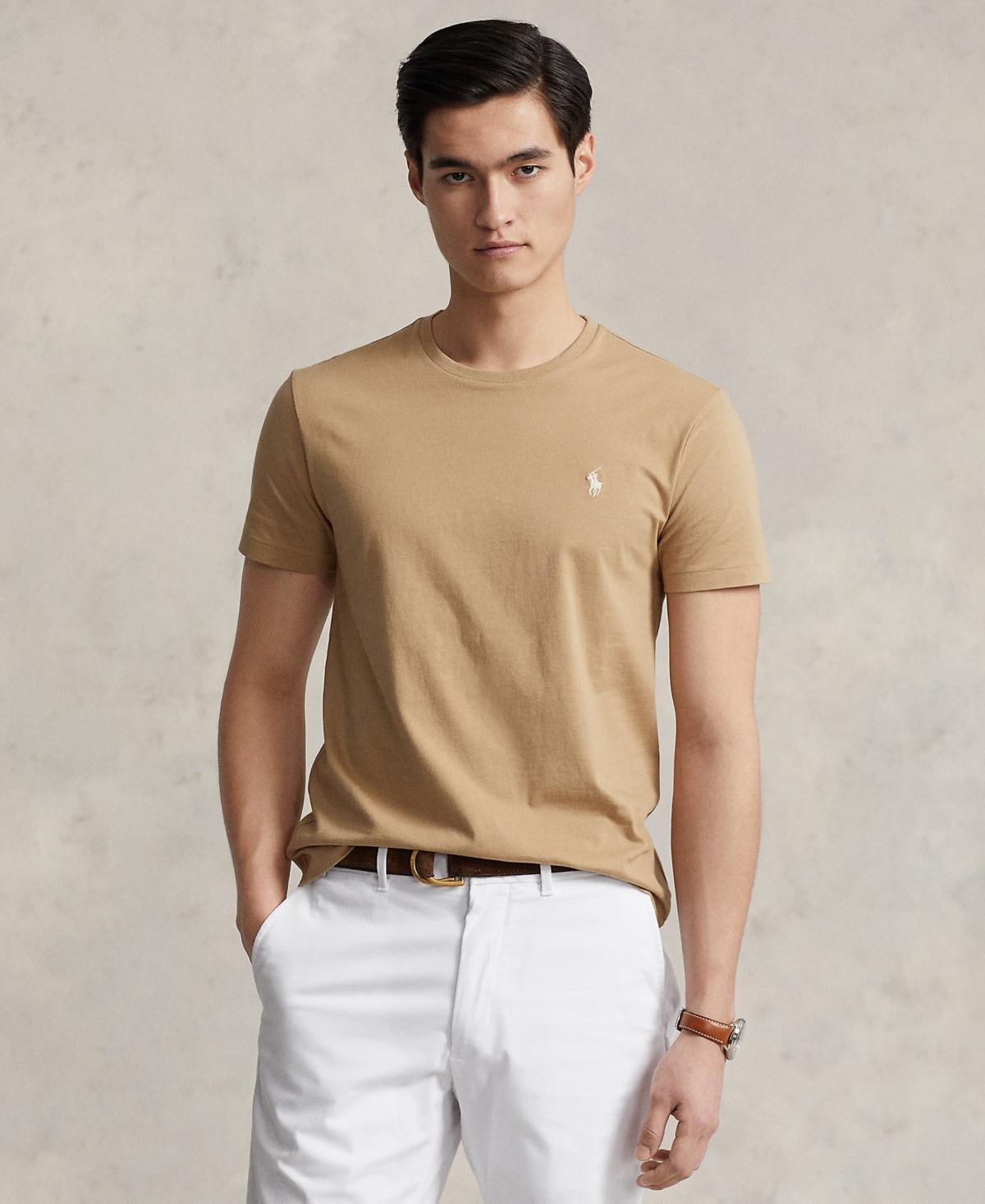 Polo Ralph Lauren Mens Classic-Fit Jersey Crewneck T-Shirt Product Image