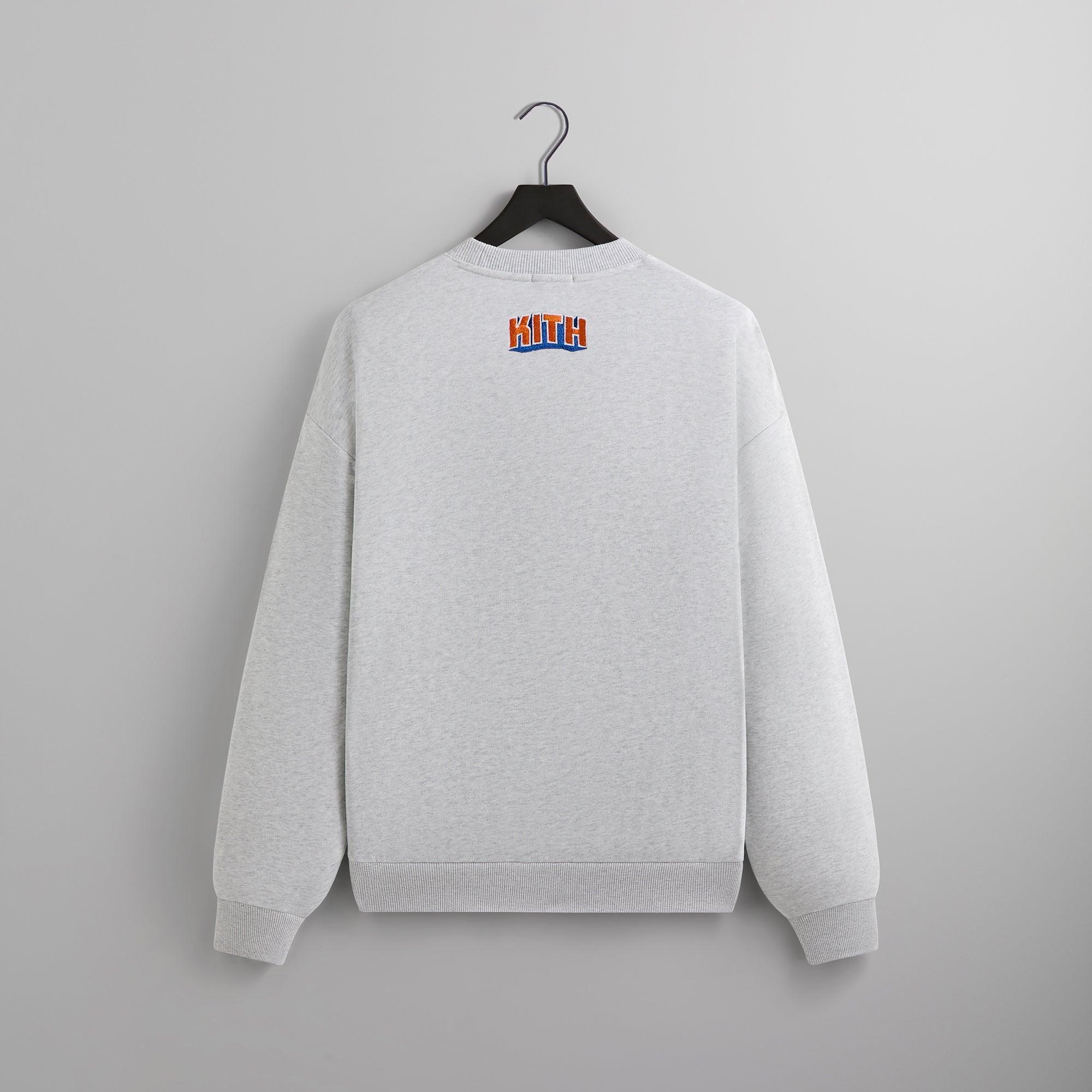 Kith for the New York Knicks Showtime Vintage Nelson Crewneck - Light Heather Grey Male Product Image