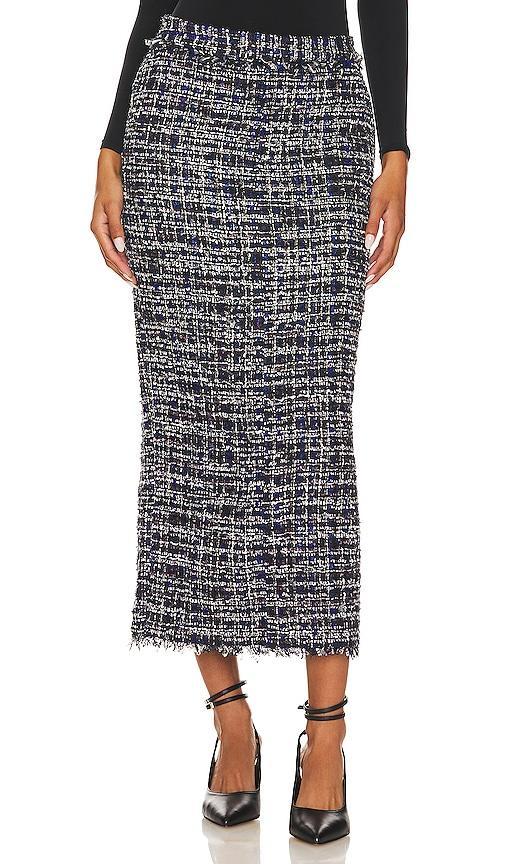 Tweed Straight Maxi Skirt Product Image