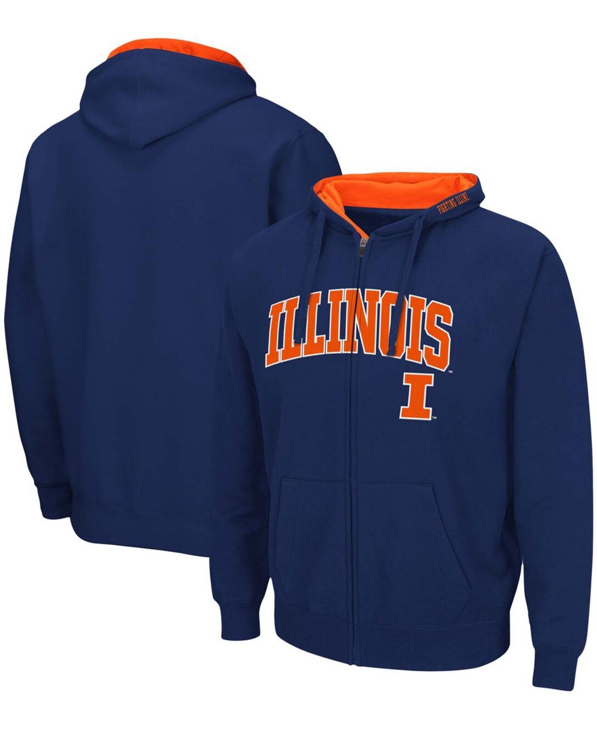 Mens Colosseum Virginia Cavaliers Arch & Logo 3.0 Full-Zip Hoodie Blue Product Image